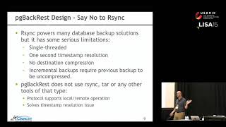 LISA15 - Efficiently Backing Up Terabytes of Data with PgBackRest