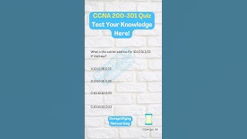 CCNA Quiz 90:Subnet Address #ccnacertification #ccnaroutingandswitching #networking #subnetting