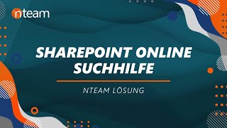 SharePoint Online Suchhilfe | SPFx-Lösung | benutzerfreundliche Suche | Visuelle Suchbereichsanzeige