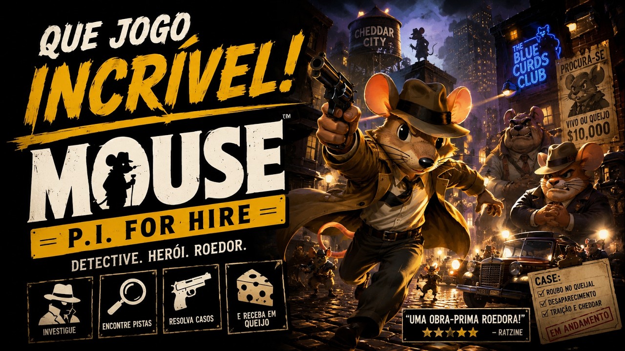 QUE JOGO INCRÍVEL - MOUSE: P.I FOR HIRE