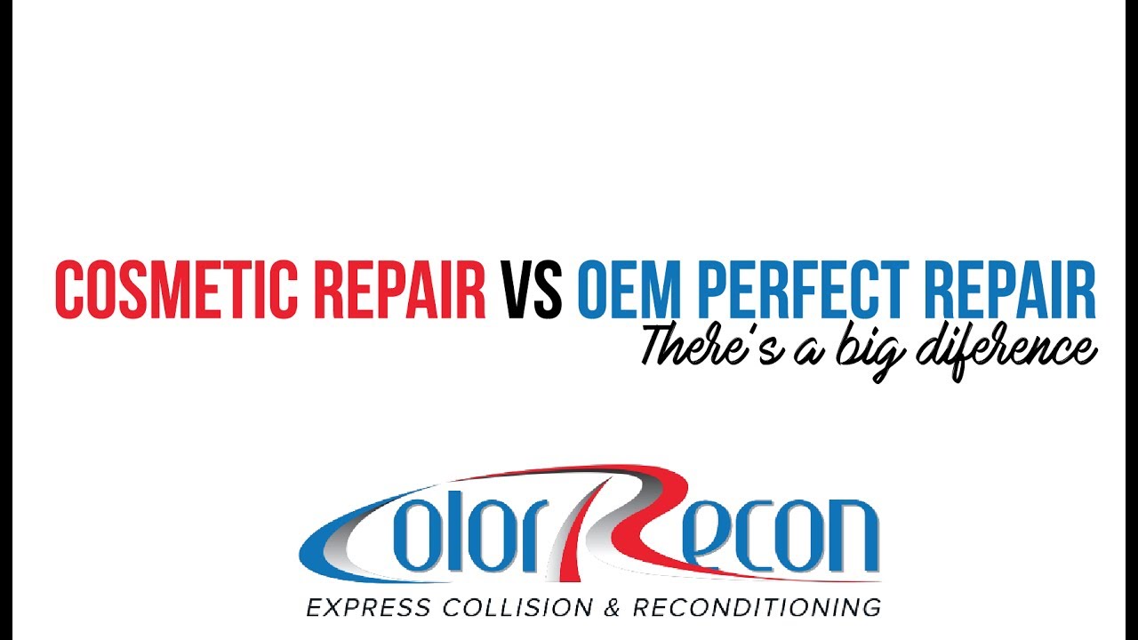 COSMETIC REPAIR VS OEM PERFECT REPAIR YouTube