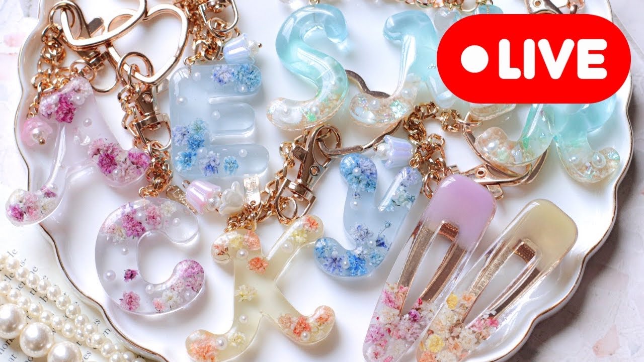 レジン　ハンドメイド　398 149【レジン制作】オールナイト配信！！！朝まで販売用アイテム作り