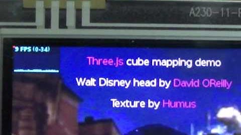 Accelerated Firefox14 on 3730 -  three.js WaltDisney WebGL