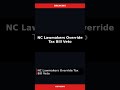 Politics | NC Lawmakers Override Tax Bill Veto — Jun 05 #Shorts