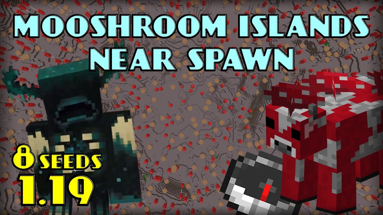 8 Seeds with Mushroom Islands at Spawn | Minecraft Bedrock 1.19 1.20 ...