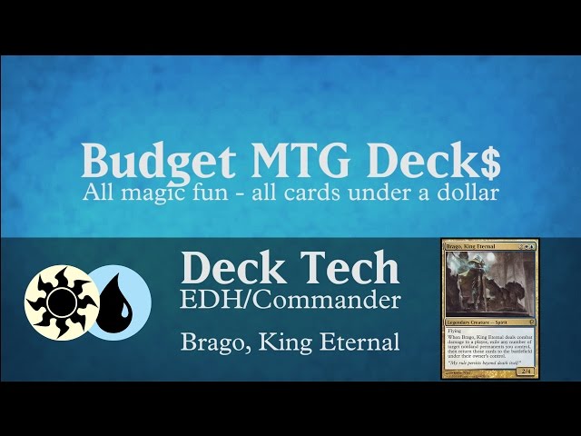 mtg brago commander deck MTG Commander Deck EDH Deck Brago, King Eternal 100 Magic Cards Custom Deck  Blink Flicker