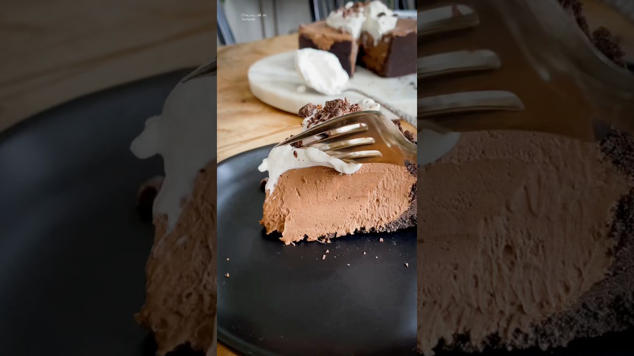 It’s so delicious it should be illegal? #shorts  #chocolate #chocolate pie #foodie