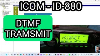 ICOM ID-880 - DTMF ,ON RADIO or USING SOFTWARE