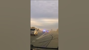 Police car flips during wild high-speed chase in Arkansas