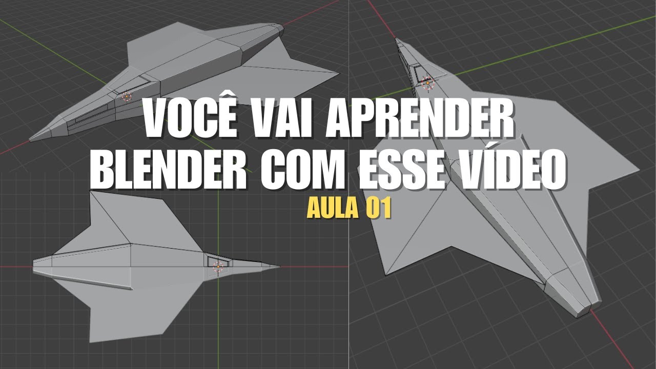 🚀 Mini Curso Gratuito de Blender 3d – Modelagem de Nave Espacial (AULA ...