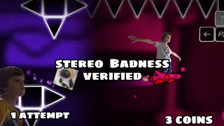 Stereo badness verified (ALL 3 COINS)