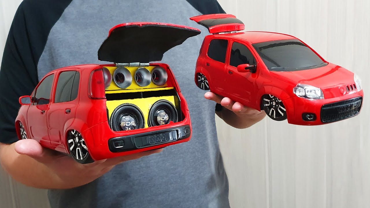 MINIATURA FIAT UNO COM SOM QUE FUNCIONA DE VERDADE! 