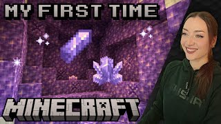 1st Time MINECRAFT Solo, No Wiki · This Cave Was AWESOME [07]