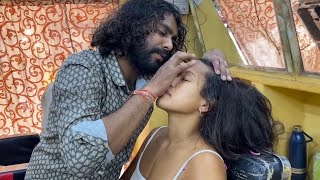Rose Water Rose Cream Relaxing Head And Face Cosmic Massage Junior Baba Sen |Indian Barber 