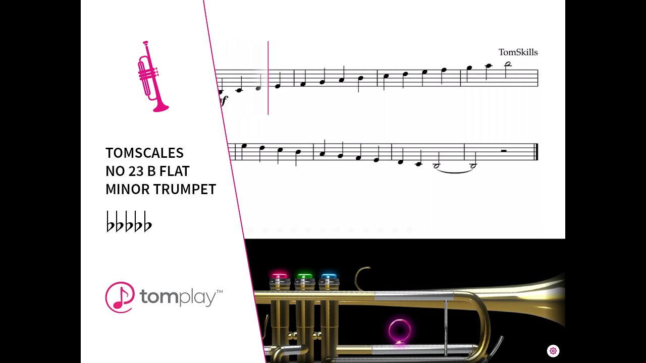 アート・デザイン・音楽 Music Minus One Trumpet-Beginning Level B Flat Minor Trumpet Scale (Sheet Music and Backing Track