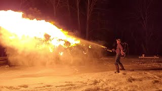 How I Made a Powerful Powdered Coffee Creamer Flamethrower!