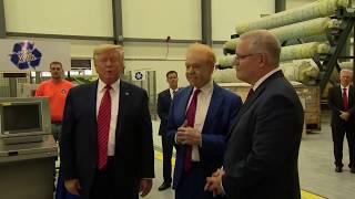 President Donald J  Trump tours Pratt Industries in Wapakoneta, Ohio