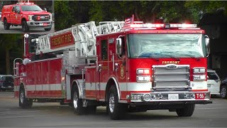 Fremont Fire Dept. Battalion 6, Engine 56, Truck 56 Responding
