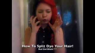 How To Split Dye Your Hair, Half and Half!