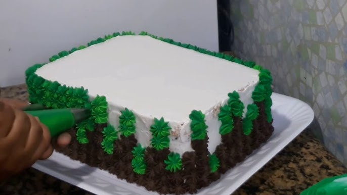 Minecraft cake. Bolo minecraft. #cake #bolo #minecraft #pc…