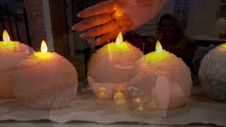 Luminara Set of 2 Flameless Crystal Bead Spheres on QVC screenshot 3