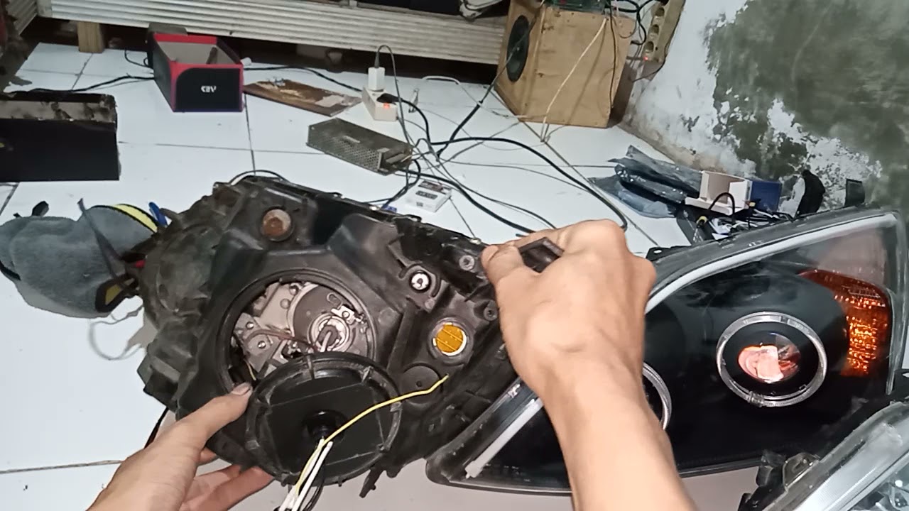 CRV gen3 MOD/edit Projektor jadi terang & Custom DRL dan engel eyes