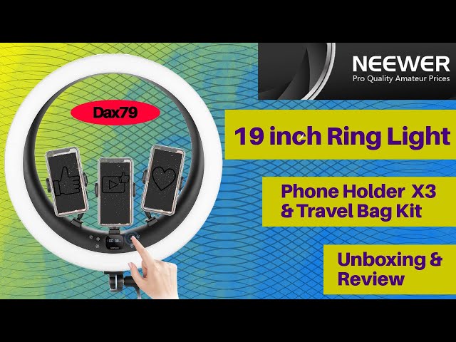 NEEWER RP18H 19 Inches LED Ring Light With 3 Phone Holders - NEEWER