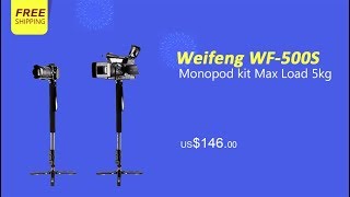 Weifeng Wf-500S Aluminum Alloy Monopod Max Load 5Kg- Linkdelight