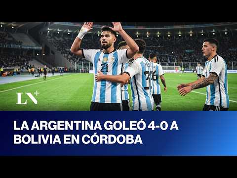 La Argentina goleó 4-0 a Bolivia en Córdoba