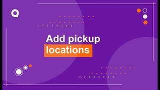 How to setup pickup locations