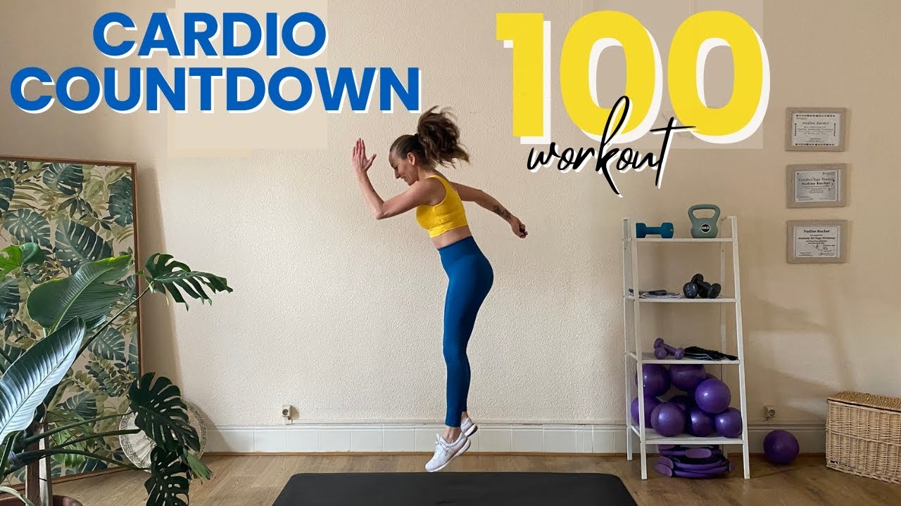 100 Rep Cardio Countdown Workout 🔥 Short & Sweaty Fat Burn - YouTube