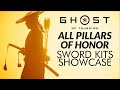 Ghost of tsushima  all 23 pillars of honor  sword kits showcase