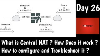 Celebrity #Fortinet | How to Configure Central NAT | How it works | DAY 26 | NSE4 Training Wealth