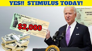 OFFICIAL NEW CHECKS $2000 + $1400 Stimulus Check Update & Stimulus Package GOING OUT
