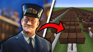 The Polar Express Note Block Arriving At The North Pole Minecraft Noteblock Cover