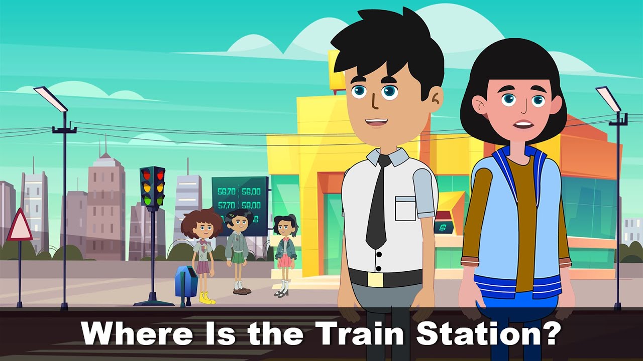 English Conversation for Daily Speaking Practice | Where Is the Train Station?