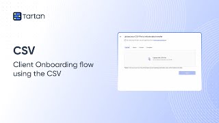 Tartan HyperSync | CSV Upload Flow Made Easy
