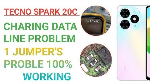 HOW TO TECNO SPARK 20C CHARING SHOW BUT LATE CHARING SHOW | TECNO 20C DATA LINE PROBLEM FIXD 