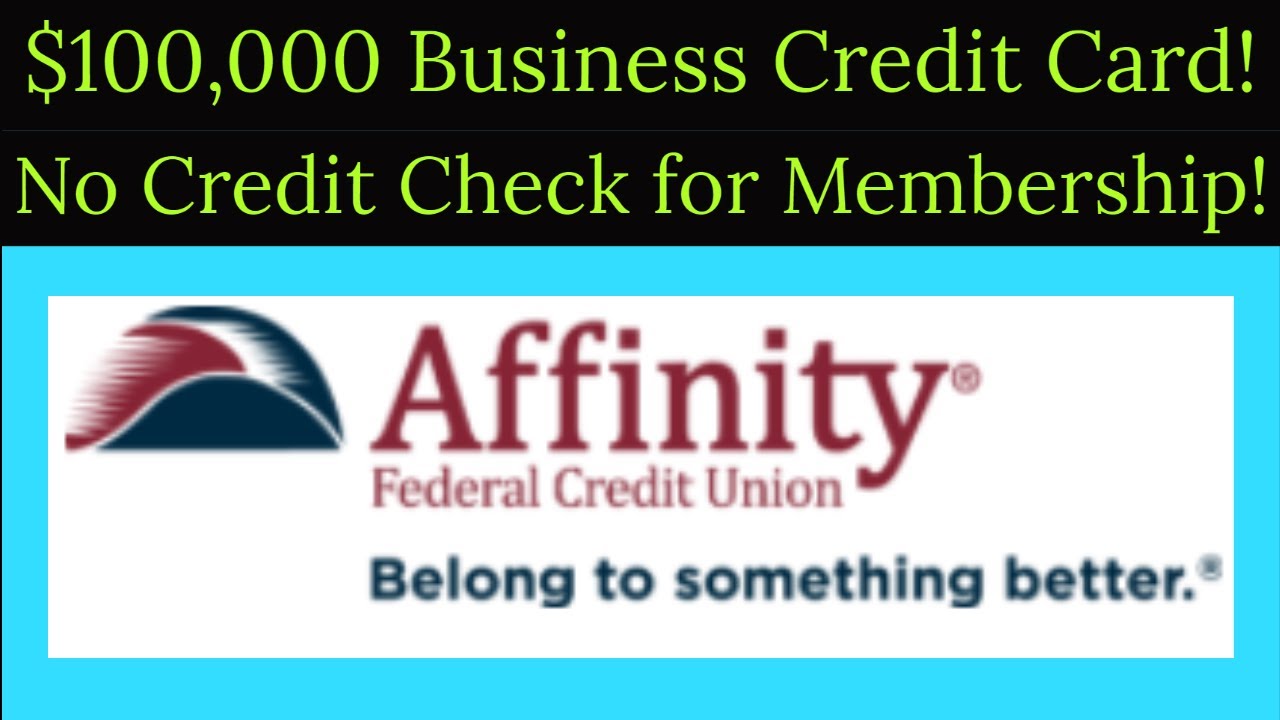 Major Game Changer! Affinity Federal Credit Union! $100,000 Business