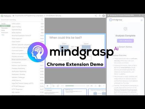 Mindgrasp AI Chrome Extension video preview 2