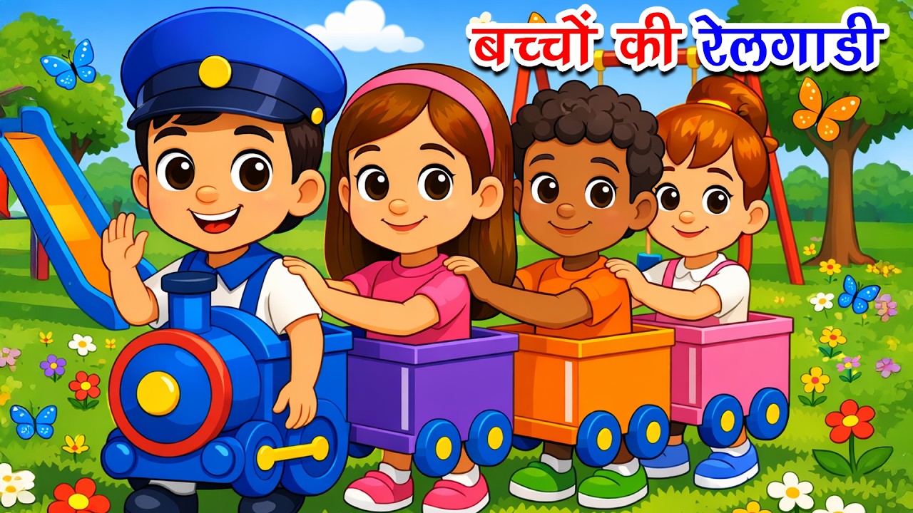 Baccho Ki Ye Rail Gaadi | बच्चों की रेलगाड़ी + Many More Popular Rhymes For Kids | Hindi Rhymes