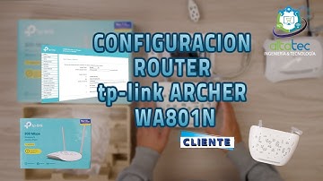 Como CONFIGURAR Router Tp-Link WA801N en Modo CLIENTE (Paso a Paso)