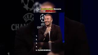Top 5 FUNNIEST David Beckham Moments ⚽😂