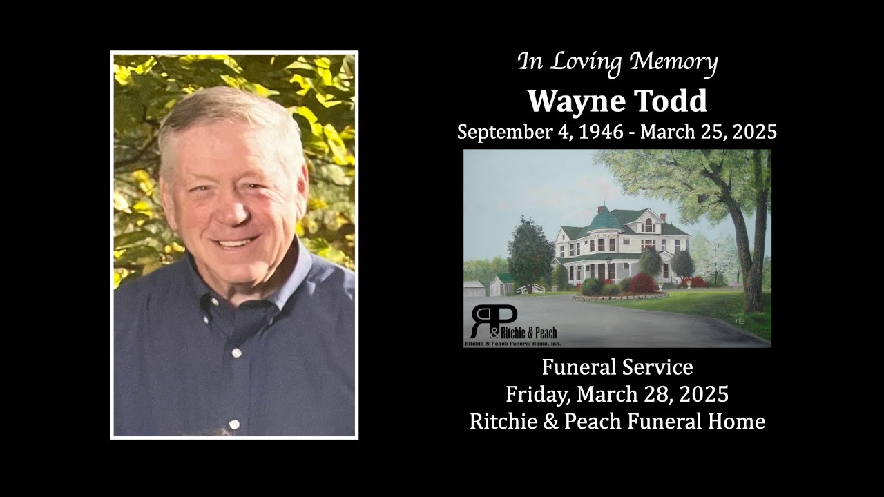 Wayne Todd Funeral Service - YouTube