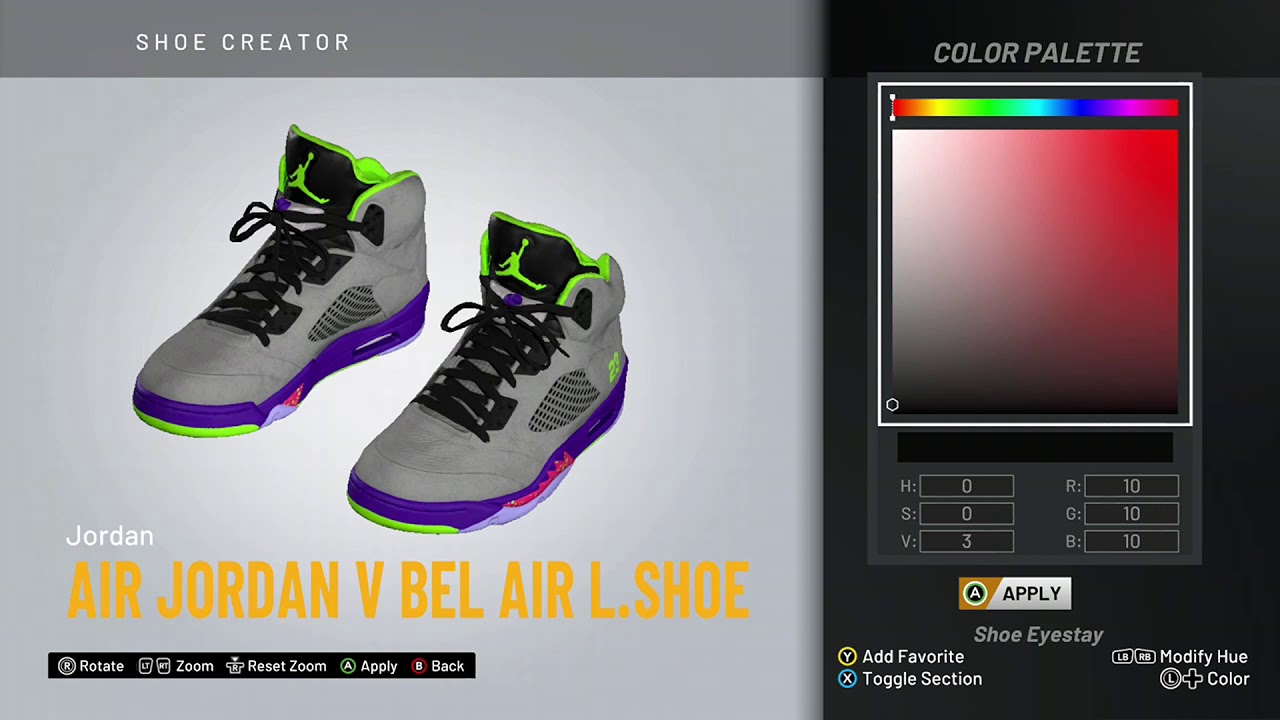 NBA 2K20 Shoe Creator - Air Jordan 5 