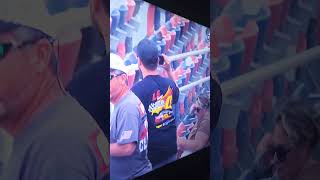 ARCA RACING AT TALLADEGA SUPER SPEEDWAY CLEETUS MCFARLAND LEADING THE RACE ATTALLADEGASUPERSPEEDWAY