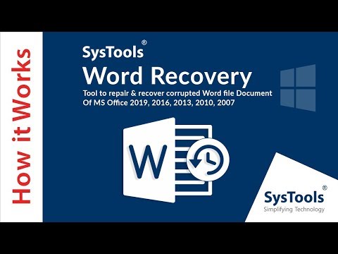 SysTools Docx Recovery Tool | Repair Corrupt MS Word DOCX Files