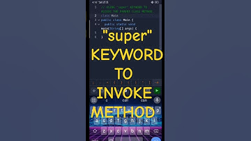 HOW TO USE "super" KEYWORD IN JAVA #coding #javadevelopment #oopsconcept #javalanguage #java