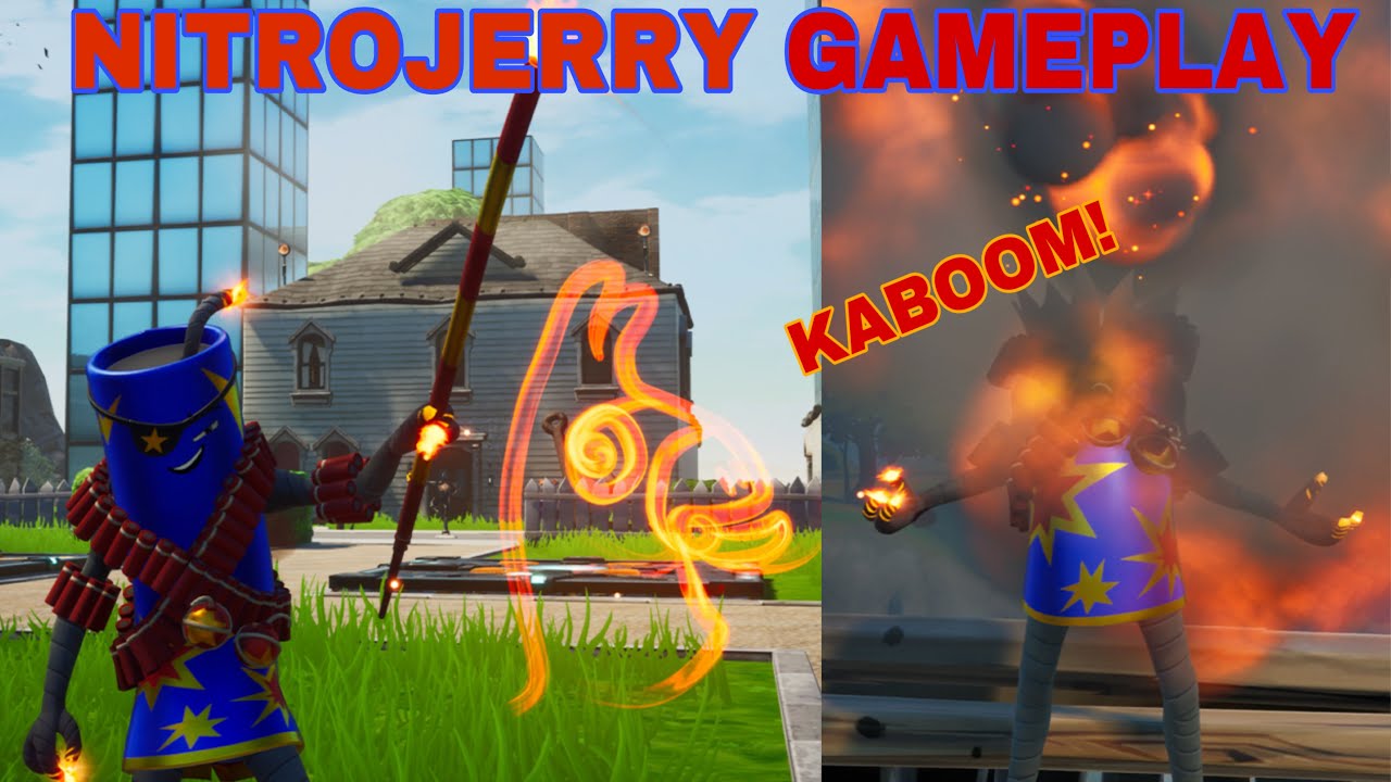 NITROJERRY SKIN GAMEPLAY IN FORTNITE!! NitroJerry Overview & Gameplay | Fortnite