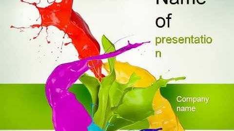 Paint Splash PowerPoint Template